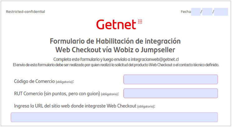 Formulario de Habilitación