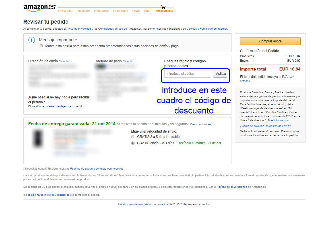 cupones de descuento para amazon