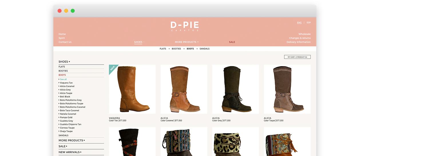 Tienda de Zapatos Online