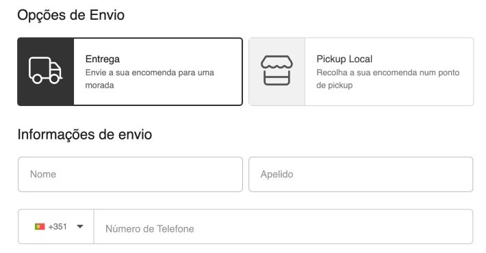 info ecrã recolha