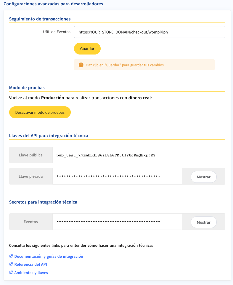 New webhook