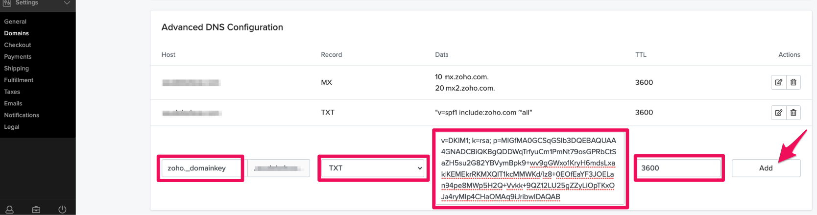 Zoho MXs